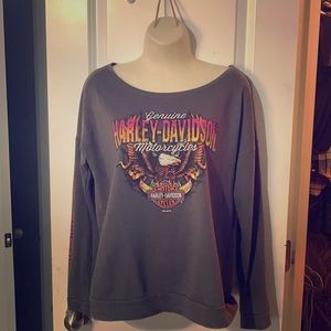 Harley Davidson light sweatshirt